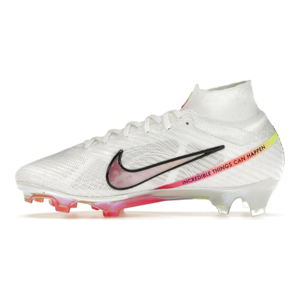 Marcus Rashford X Nike Zoom Mercurial Superfly 9 Elite FG Better Believe It Men Sneakers White Black FD1171-100