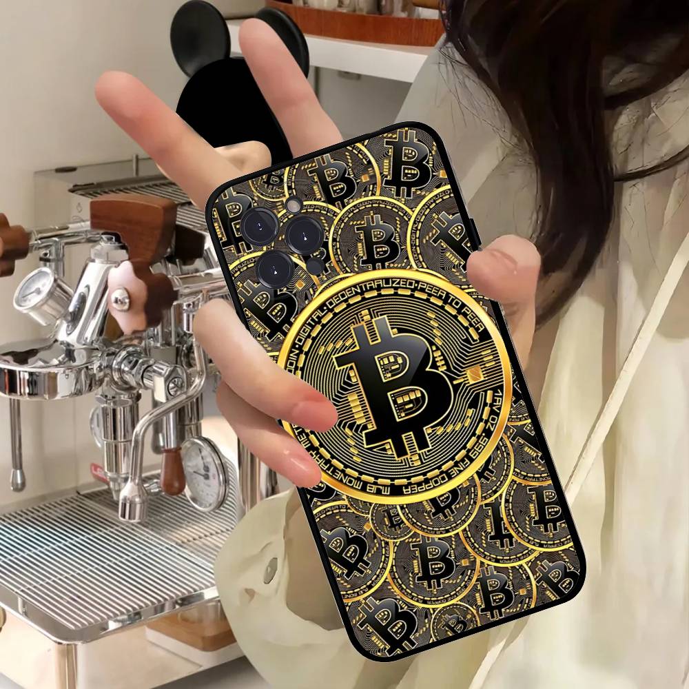 B-Bitcoin For Iphone 17 16 15 14 11 12 13 Pro Max Plus Case Cute Art Phone Cover