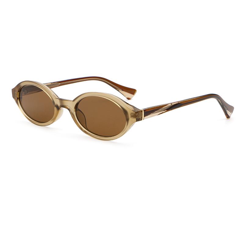 Unisex Retro Oval Sunglasses with UV Protection - Stylish Oversized Design