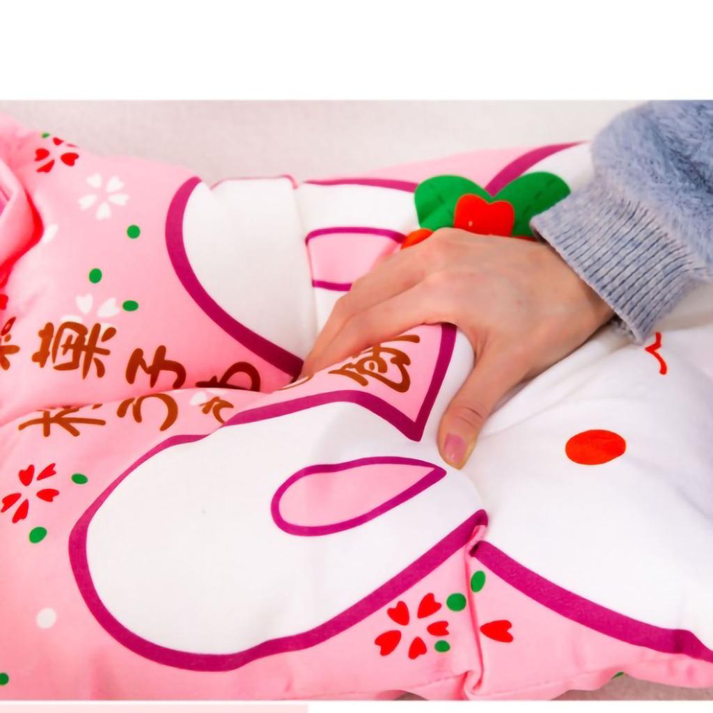 Plush Pillow Cushion Cute Throw Pillow Removable Stuffed Animal Toys Cushion for Decoration Gifting Sakura Rabbits 35‑50