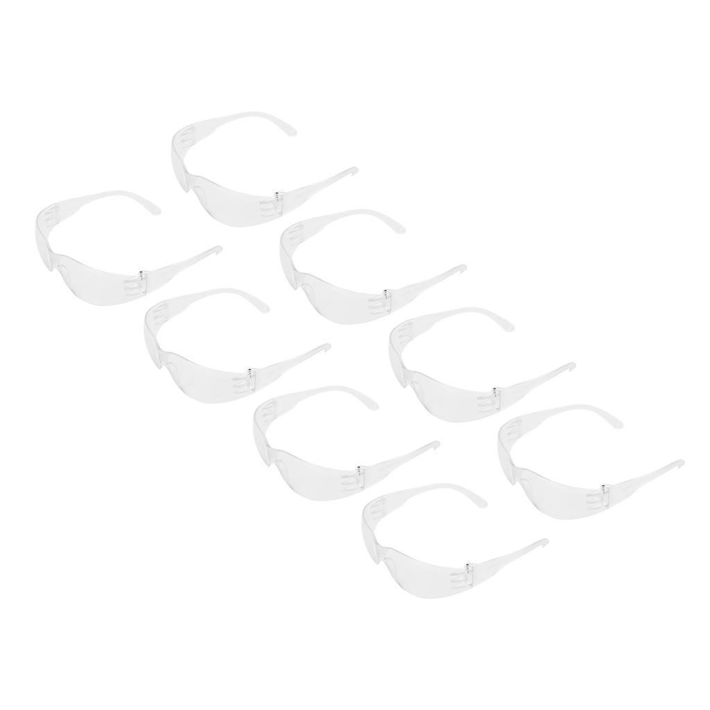 8pcs Safety Goggles AntiImpact Dustproof Eyes Protector for Riding Woodworking Construction Work