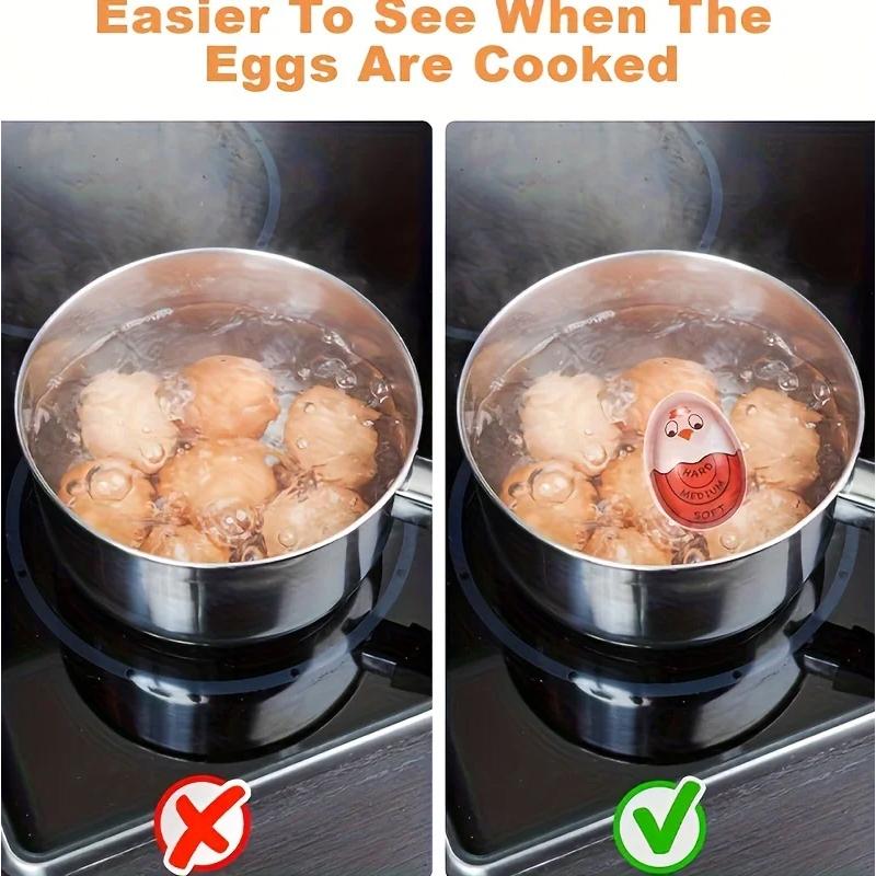 Kitchen Boiled Egg Timer Cartoon Boiled Chick Egg Timer Sensitive Color Change for Hard Soft Boiled Eggs Home Kitchen Tools