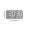 Digital Wall Clock with Week Month Date Display Modern Large Display Premium Feel Silent Table Clock for Room Office Decoration