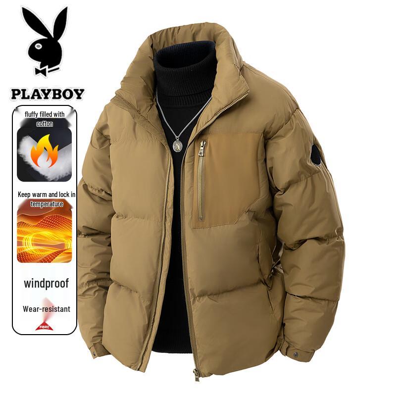

Playboy Men s Thickened White Short Sleeve Polo T-shirt XL