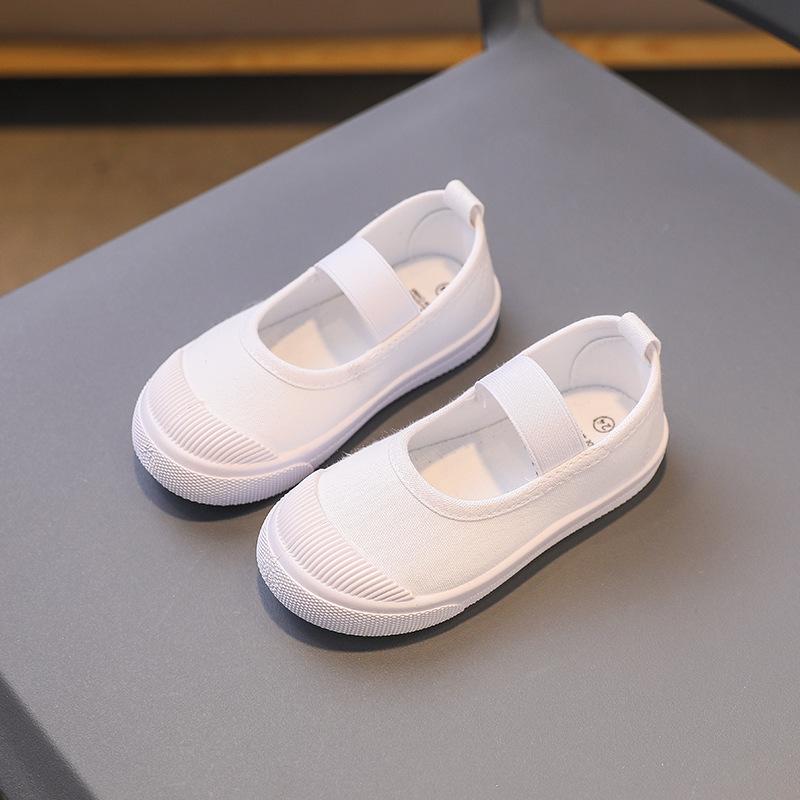 Kids' Slip-On Canvas Shoes - Soft Sole for Spring & Autumn, Perfect for Students and Preschoolers