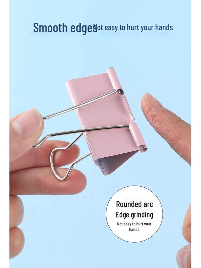 Assorted Colored Bulldog Clips: Large, Medium, Small - Long Tail Paper Clips for Documents and Books