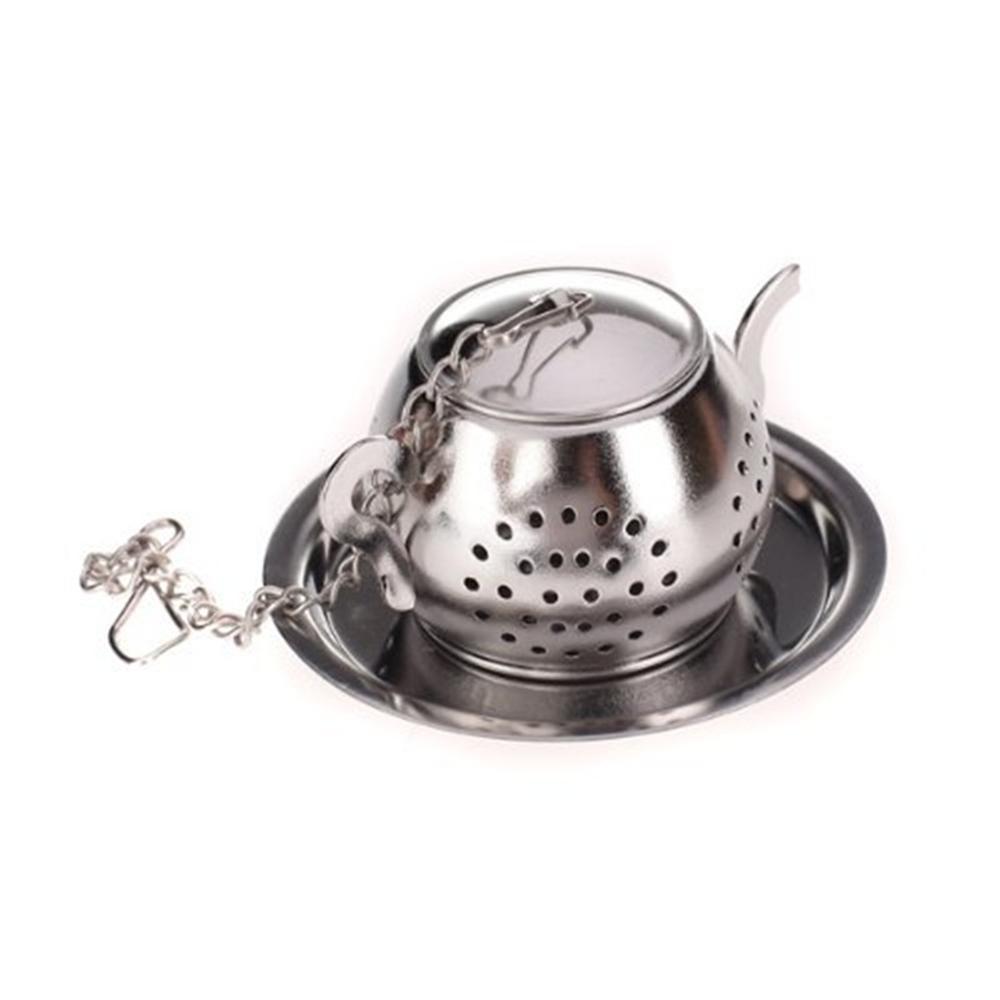 20pcs Stainless Steel Teapot Shape Tea Infuser for Loose Tea серебряный