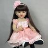 BZDOLL 55cm Full Body Soft Vinyl Doll Reborn Baby 22inch Princess Newborn Lifelike Bebe Girl Toddler Art Toy Christmas Gift for Kids