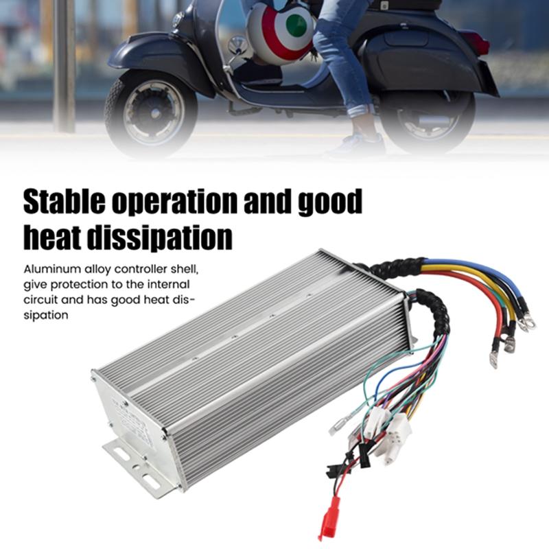 48V-72V 5000W Dreirad FOC Controller, Batteriefahrzeug, Intelligenter Bürstenloser Motorcontroller, Elektroauto