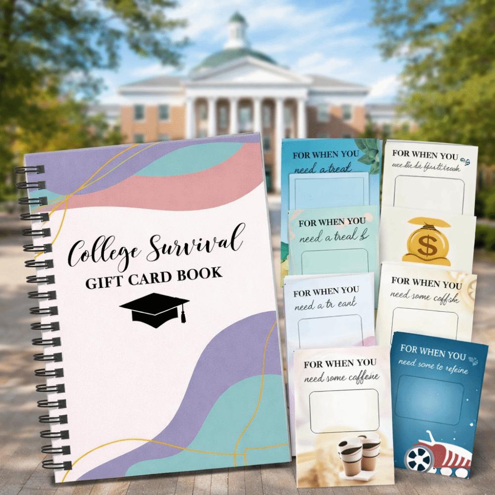 Vertical Coil College Survival Book Portable Spiral-Bound Notebook Festive Gift Card Book  School