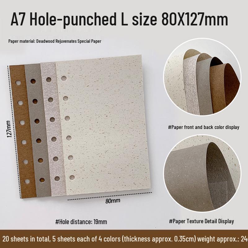 Vintage Collage Specialty Paper for M5A6A7 Ring Binder Planners - Withered Tree Design