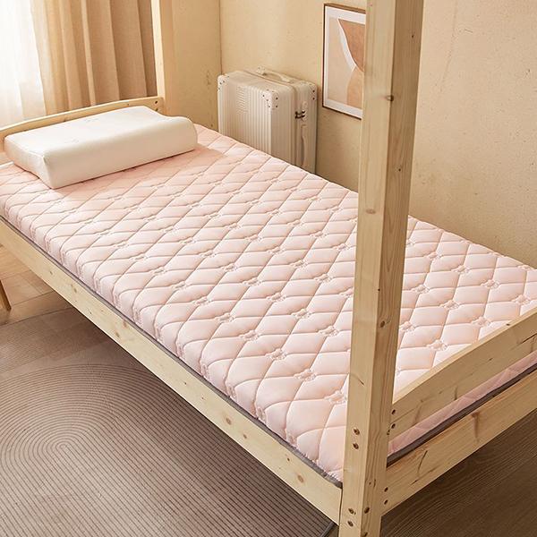 WTEMPO Solid Color Soft Pad Mattress Household Smoothy Foldable Mattress Non-deformable Bedding Student Dormitory Rental House Floor Thick Mats
