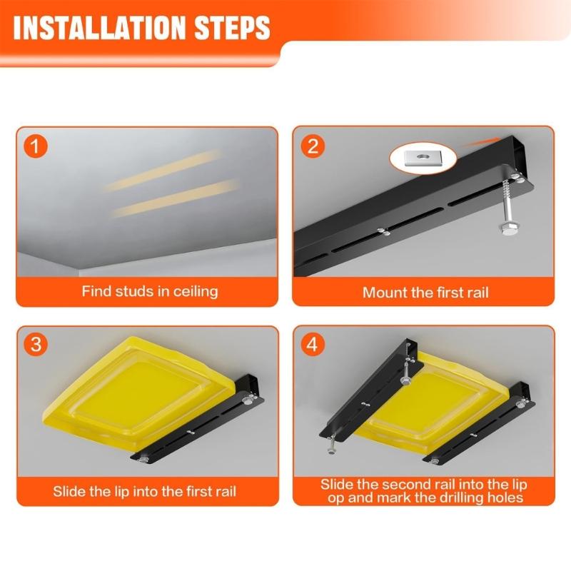 Multifunktions-Garagenregalsystem Karbonstahl Verstellbares Design Platzsparend Lagerung Widerstandsfähig Garagenregale 2/3 Stück