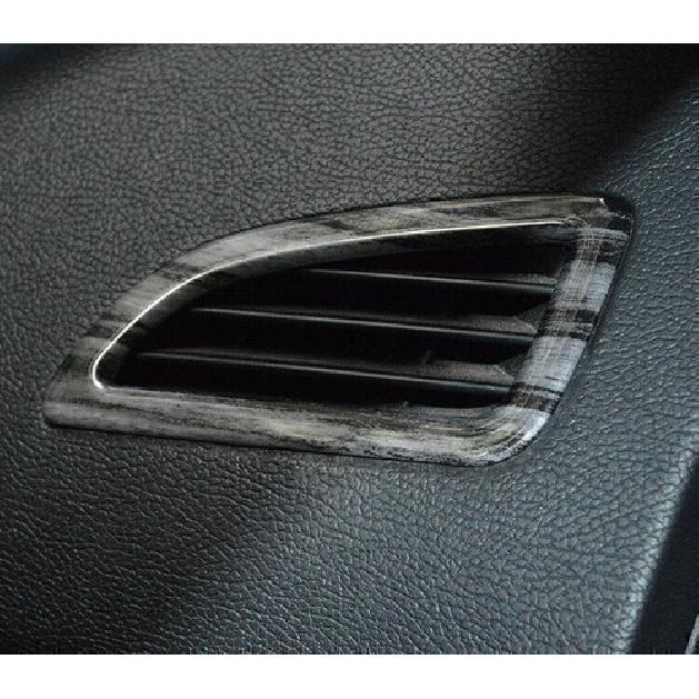 For Hyundai Elantra 2011-2016 Black Wood Grain Dash L&R AC Air Outlet Vent Trim