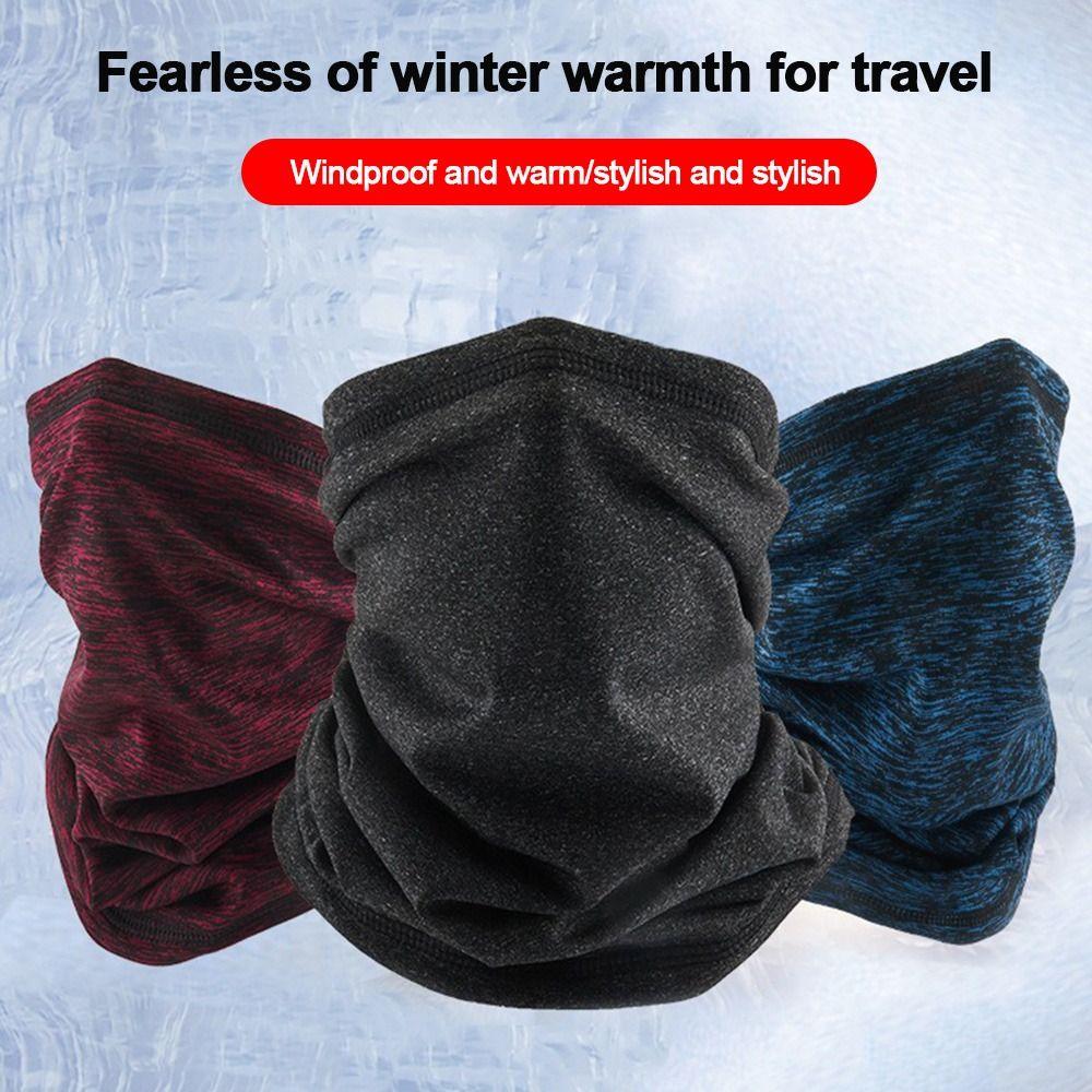 Wool Sports Bandana Velvet Cycling Scarf Warm Neck Protection Face Scarf Men Women