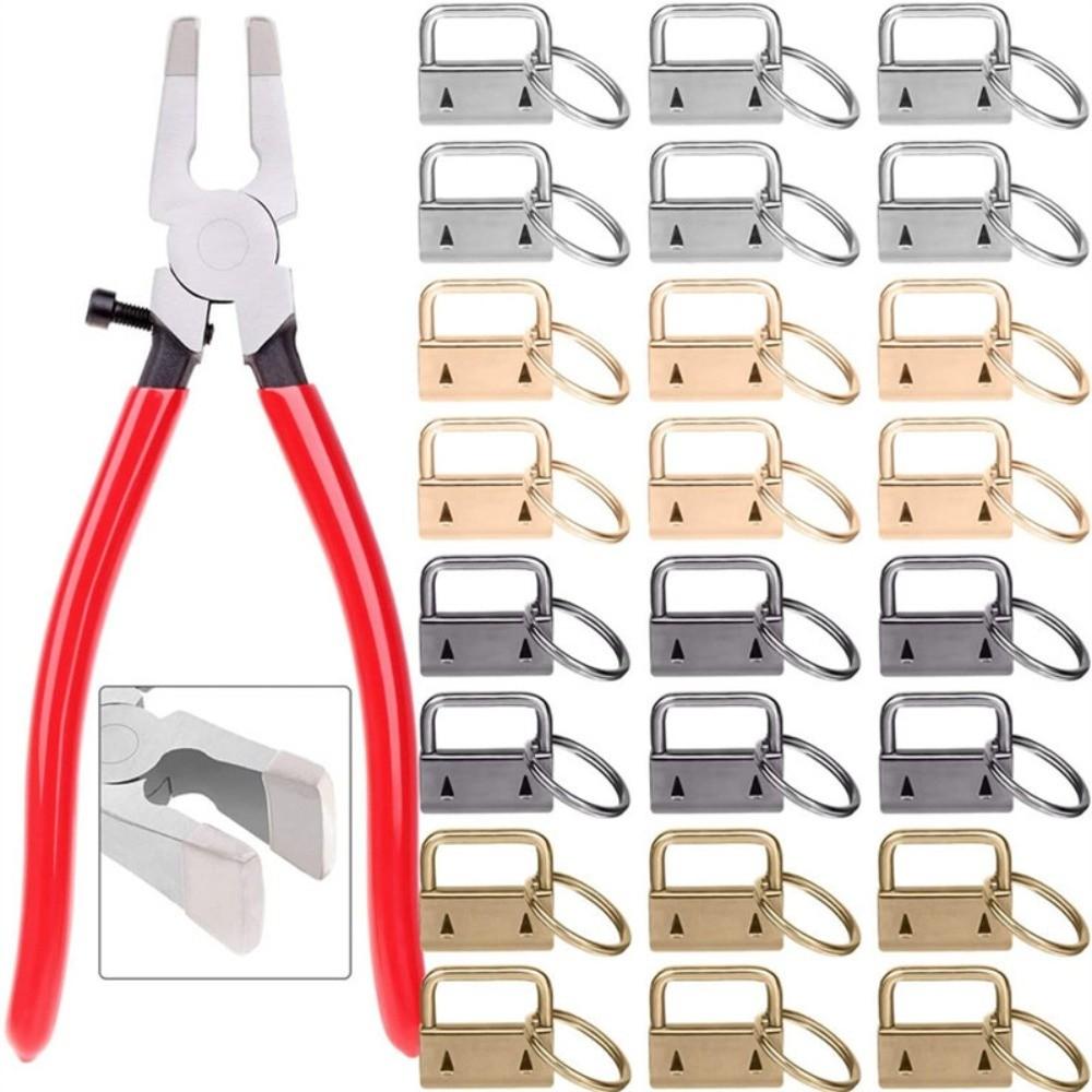 41 Pcs Pliers Bag Strap Hardware DIY Jewelry Making Tools Gold Key Fob Hardware Set  Hardware Repair