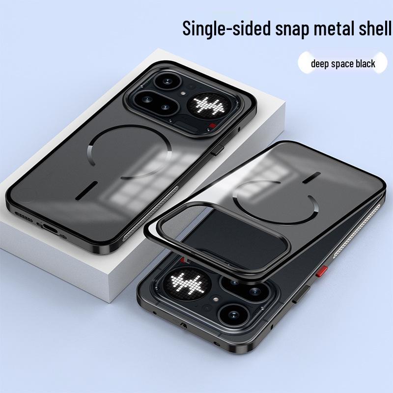 Nothing Phone 4 Pro Magnetic Metal Snap Drop-Proof Frosted Case