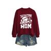 Football Cheer Mom Plus Size Loose Comfortable Hoodie