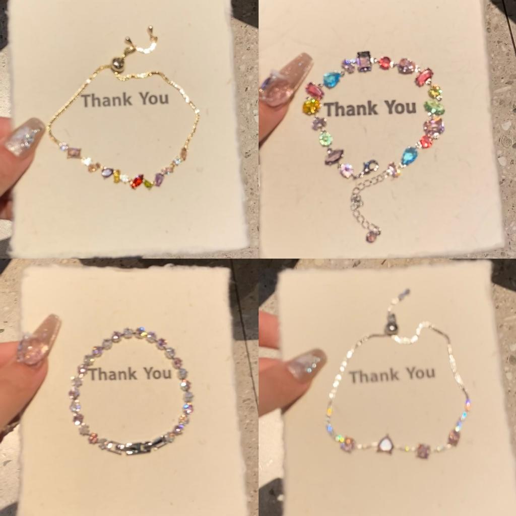 Electroplated Zircon Sun Love Bracelet Niche Sweet Versatile Bracelet Temperament Light Luxury High-end Jewelry Women