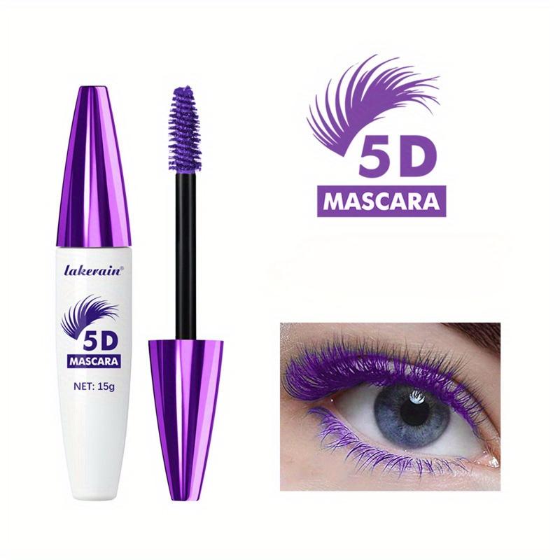 5D Wasserdichte Farbige Mascara - Volumenverleihend, Verlängernd, Wischfest, Lebendige Farben Schwarze Mascara Wasserdichte Mascara Augen-Make-up