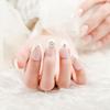 Colorful Flower Metal Nail Tips - Medium Long Wearable for Bridal Manicure