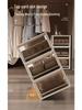 Transparent Plastic Underwear and Socks Drawer Organizer for Bedroom Wardrobe - Three-in-One Pull-Out Storage Box