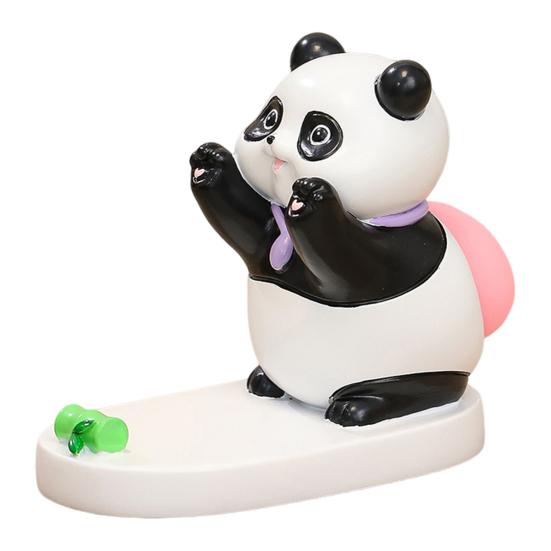 Cartoon Tier Handy Halter Schwein Hund Hase Panda Harz Figurine Statue Skulptur Handy Tablet Ständer Desktop Dekoration Ornament