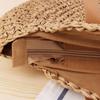 Women Boho Woven Handbag Summer Beach Tote Straw Bag Round Rattan Shoulder Bag