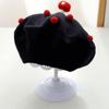 Red Beige Black Knit Beret Hat Soft Kids Headwear New Kid Knitted Beret  Kids Fashion
