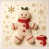 Pearl Painting Gingerbread Man Christmas Art Kit DIY Home Decor Painting