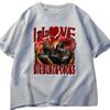I Love Big Black Rooster Funny Chicken Tshirt 2026 Summer Mens Womens Luxury Casual Fashion Harajuku Oversized Tshirt