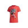 T Shirts Men's Honor Red Crew Neck Moderate Straight Fit FT8836