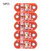 50 Pcs LilyPad LED Module White Wearable Surface Mounted LED DIY Kit for Arduino 3 5V