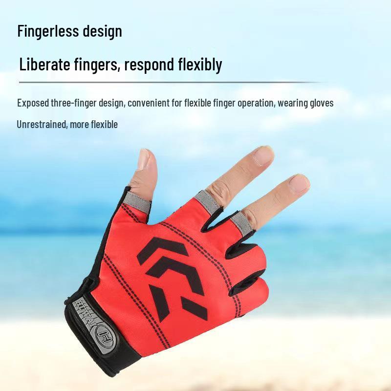

Spring & Summer Fingerless Ice Silk Touchscreen Sports Gloves - Unisex Cycling & Sunscreen One Size
