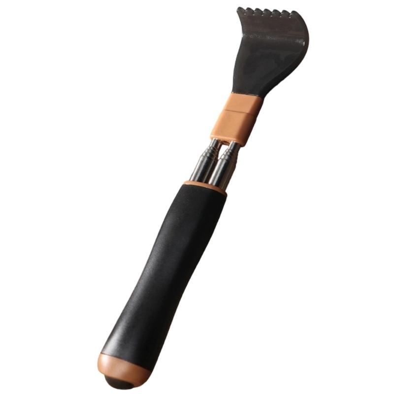 Stainless Steel Constructed Telescopic Back Itch Reliever with Massage Feature and Anti Slip Grip
