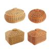 Hand Woven Basket Home Décor Food Serving Display Crafts Shelf Baskets Bin for Shelves Home Kitchen Bathroom Living Room