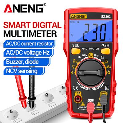 1999 Count Professional AC/DC Voltage ANENG SZ303 Smart Digital Multimeter Current Electrical Data Retention High Precision Tool