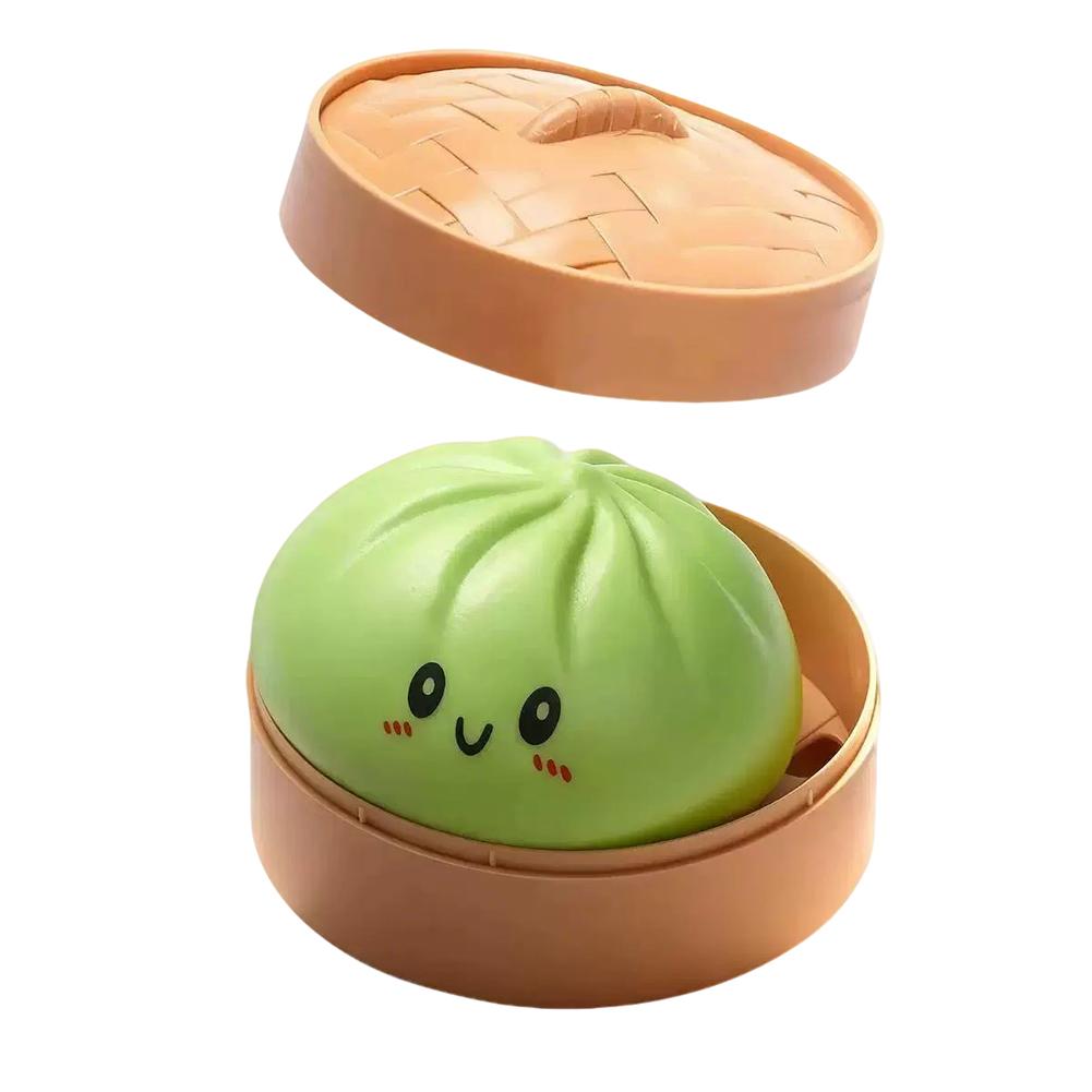 10cm Simulation Flash Dumpling Pressure Ball, Stress Relief Slow Rebound Decompression Toy, Reusable Squeeze Toy for Kids Adults