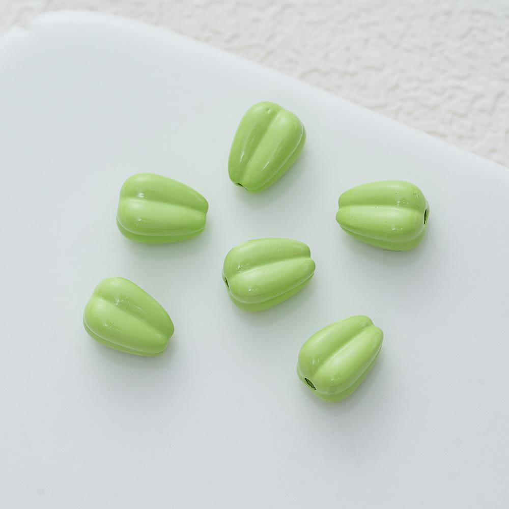 Alloy Color Bud Diy Accessories Handmade Jewelry Tulip Flower Bead Separator Beaded Necklace Mobile Phone Chain Material