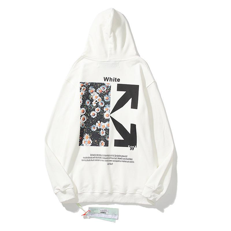 OFF-WHITE Unisex Hoodie aus Baumwoll-Frottee - Trendig & Hochwertig