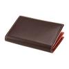 [Kipris] Bridle Leather & Rouge Shoulder Business Card Case 6273(03) Chocolate/Orange