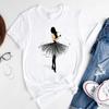 T-shirt Estiva alla Moda con Stampa di Ragazza del Caffè Cartone Animato, Top Casual da Donna, Magliette Grafiche Vintage, Maglietta Pro Choice