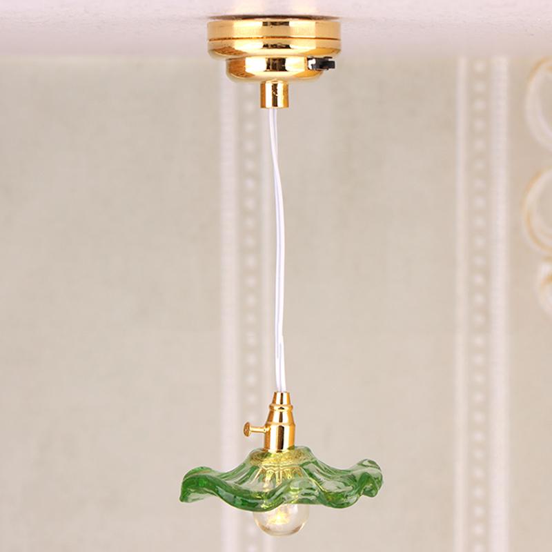 1:12 Dollhouse Led Lamp Ceiling Lamp Chandelier Mode Doll Miniature Furniture Lighting Decor Toy Micro Scene Construction Props