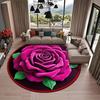 Килимок для підлоги Швидковисихаючий Нековзний З точковим тисненням Зворотний бік 3D Візерунок троянди Килимок для ванної кімнати М'який Вбираючий Килимок для ванної