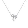 Fan Qi Cupronickel Little Red Book Bow Necklace: Versatile, Fashionable Pendant for Women’s Collarbone - Perfect Gift