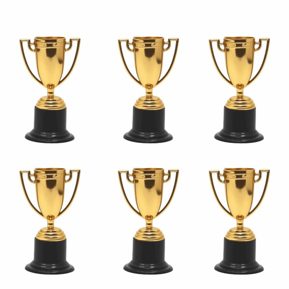 Plastic Material Mini Trophy Set Gold Color Children's Trophy Awards  Kindergarten Rewards