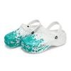 Crocs 811 Manufacture Colourful Live Special Shoe Box Fluid Ink Splash Hole Shoes Unisex White