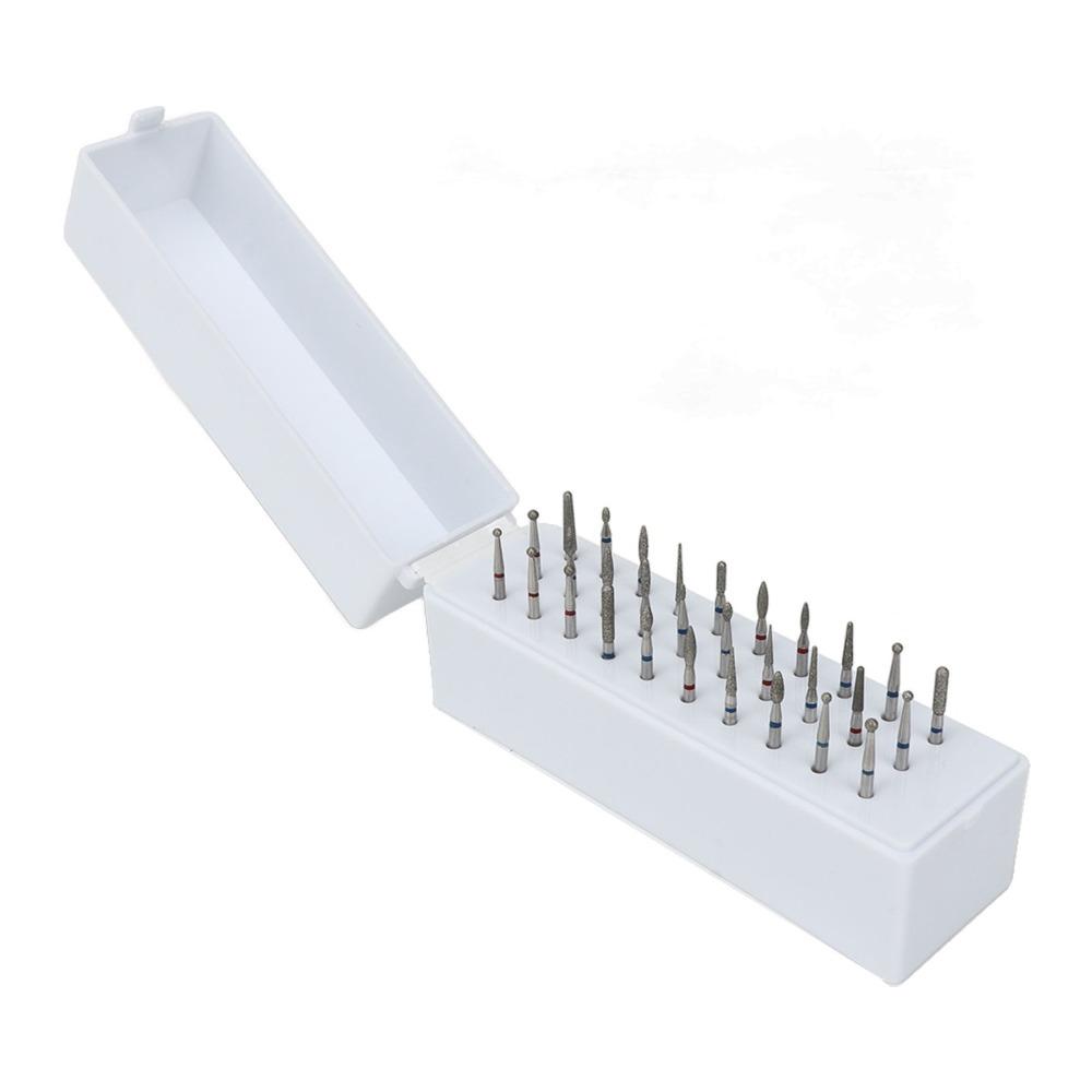 30pcs Portable & Durable Nail Grinding Heads Set Ideal For Nail Technicians And Diy Users