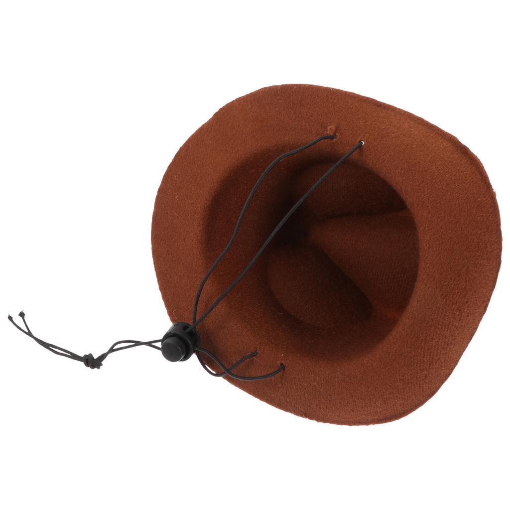 Dog Cowboy Hat High-Grade Cotton Adjustable Strap Decorative Puppy Hat Party Festival Pet Accessory Pet Supply