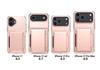 iPhone 17 Pro Max Card Slot Wallet Case with Flip Stand - Fits Apple 16, 14, 15; Cross-Border Drop-Proof Design